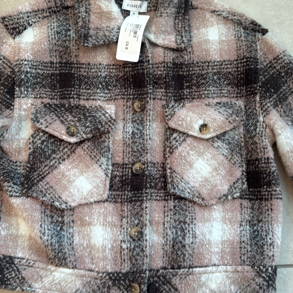 NWT Evereve Polly Plaid Jacket - Picture 7 of 11